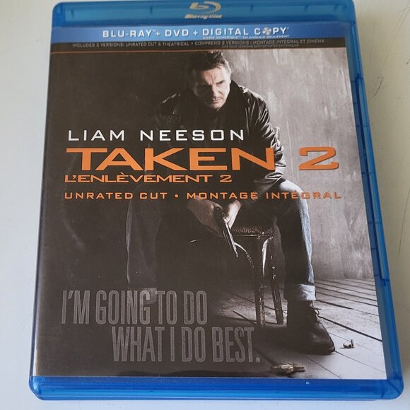 LIAM NEESON IN TAKEN 1,2,& 3 BLU-RAY MOVIE'S - Picture 4 of 9